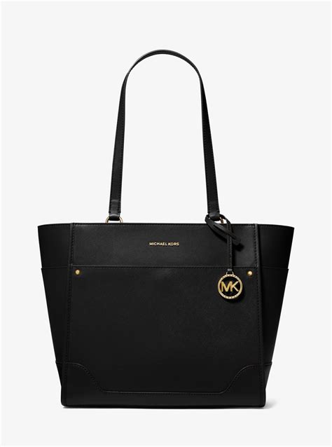 michael kors harrison large logo tote bag|Michael Kors large saffiano tote.